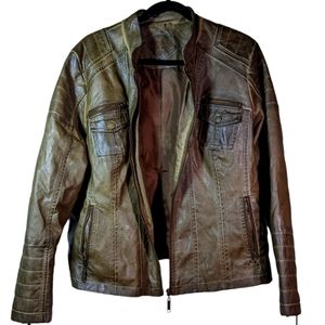 Jou Jou Leather Jacket Women's 2XL